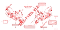 ETICHETTA CAUZIONE per Honda CB 1300 SUPER BOL DOR ABS 2023