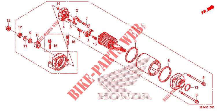 MOTORE AVVIATORE per Honda VFR 800 F 2014