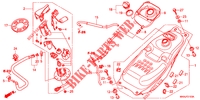 SERBATOIO CARBURANTE /POMPA COMBUSTIBILE per Honda NC 750 X ABS DCT LOWER, E Package 2016