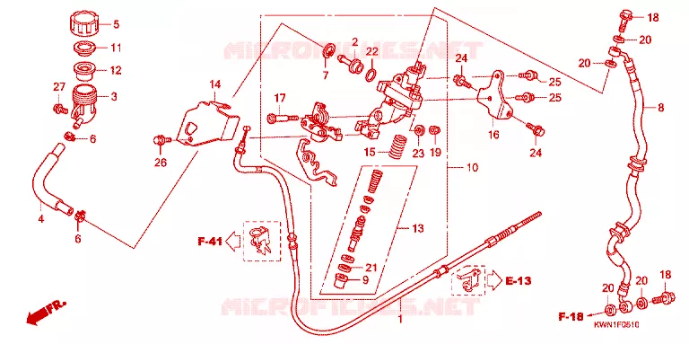 POMPA FRENO Honda SCOOTER 125 PCX 2013  WW125EX2C