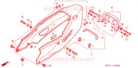 COPERTURA CENTRO/COPERTURA POSTERIORE per Honda CBR 1100 SUPER BLACK BIRD 2001