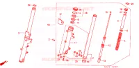 FORCELLA ANTERIORE per Honda CBR 1100 SUPER BLACK BIRD 2001