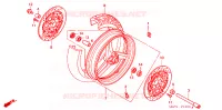 RUOTA ANTERIORE per Honda CBR 1100 SUPER BLACK BIRD 2001