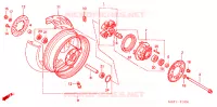 RUOTA POSTERIORE per Honda CBR 1100 SUPER BLACK BIRD 2001