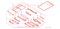 UTENSILE per Honda CBR 1100 SUPER BLACK BIRD 2001
