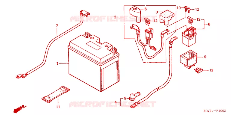 BATTERIA Honda MOTO 1100 CBR 2001  CBR1100XX1