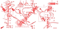 LEVA MANIGLIA/CAVO/ INTERRUTTORE per Honda FOURTRAX 520 FOREMAN 4X4 BASE 2021