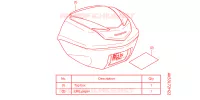 BAULETTO B *NHA16P* per Honda SH 350 ED 2021
