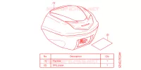 BAULETTO B *NHB88M* per Honda SH 350 ED 2021