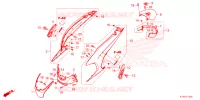 CARENE POSTERIORE per Honda SH 350 ED 2021
