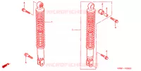 AMMORTIZZATORE POSTERIORE per Honda FORZA 250 ABS SPECIAL 2002