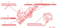 EMBLEMA/STRISCIA per Honda FORZA 250 S ABS IDLE STOP 2000