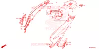 CARENE POSTERIORE per Honda SH 125 SPORTY ED 2024