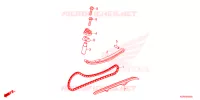 CATENA CAMMA/TENSIONE per Honda SH 125 SPORTY 2024