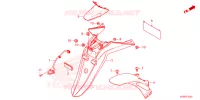 PARAFANGO POSTERIORE / FANALE ILLUMINAZIONE TARGA  per Honda SH 125 SPORTY 2024