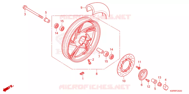 RUOTA ANTERIORE Honda SCOOTER 125 SH 2024  SH125AD2R