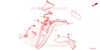 PARAFANGO POSTERIORE / FANALE ILLUMINAZIONE TARGA  per Honda SH 150 2ED 2024