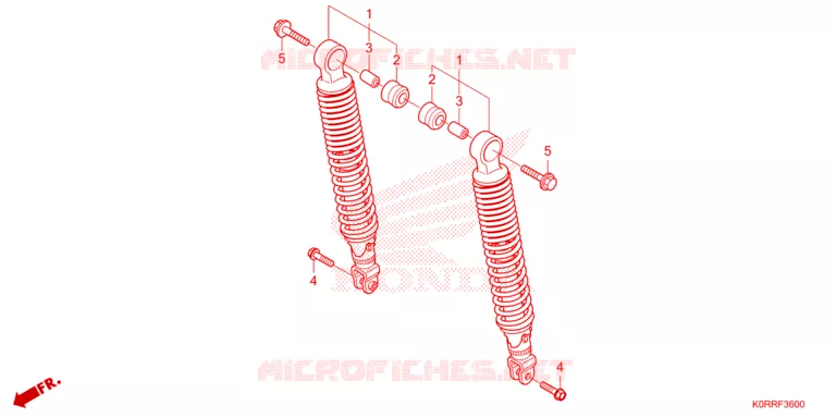 AMMORTIZZATORE POSTERIORE Honda SCOOTER 150 SH 2024  SH150AD2R