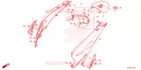 CARENE POSTERIORE per Honda SH 150 2ED 2024