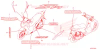 EMBLEMA/STRISCIA per Honda SH 150 2ED 2024