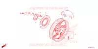 RUOTA POSTERIORE per Honda SH 150 4ED 2024