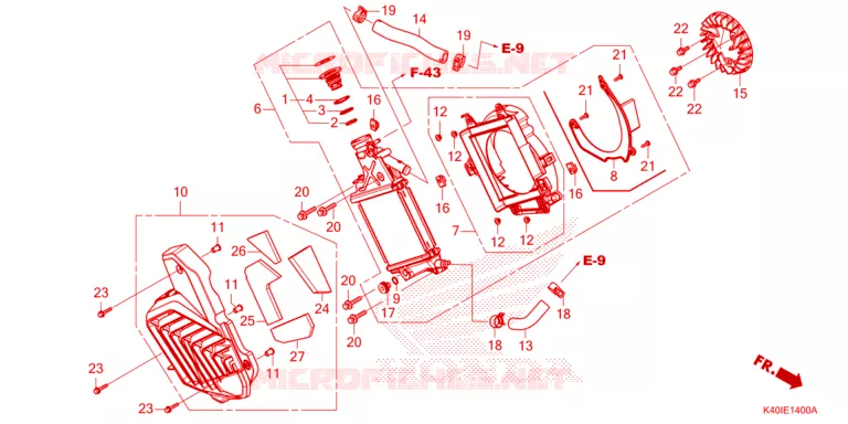 RADIATORE Honda SCOOTER 125 FORZA 2024  NSS125ADR_4ED