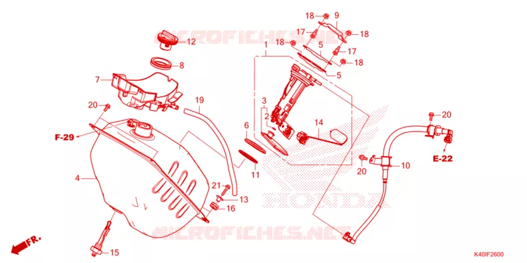 SERBATOIO CARBURANTE  Honda SCOOTER 125 FORZA 2024  NSS125ADR_4ED
