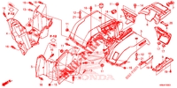     GARDE BOUE ARRIERE per Honda FOURTRAX 520 RUBICON EPS 2021