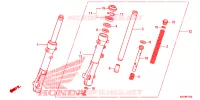 FORCELLA ANTERIORE per Honda PCX 150 2012