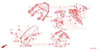 PARAFANGO POSTERIORE per Honda ADV 160 ABS 2024