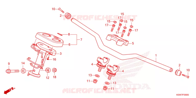 MANUBRIO - COPERTURA MANIGLIA Honda SCOOTER 160 ADV 2024  ADV160AP_TH