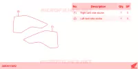     KIT,TANK SIDE STICKER per Honda AFRICA TWIN 1100 2024