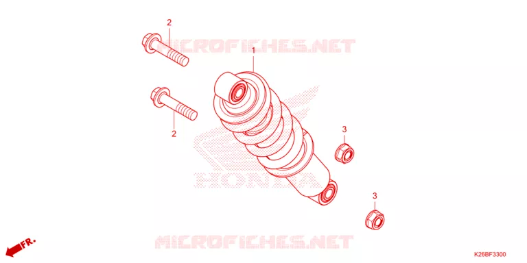 AMMORTIZZATORE POSTERIORE Honda MOTO 125 GROM 2021  MSX125M_TH