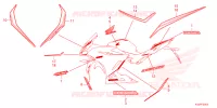 EMBLEMA/STRISCIA per Honda CBR 150 R ABS 2024
