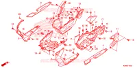 GONNA LATERALE/COPERTURA CENTRO per Honda ADV 150 ABS 2021