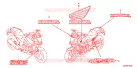 EMBLEMA/STRISCIA per Honda NC 700 X 2014