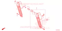 AMMORTIZZATORE POSTERIORE per Honda ADV 150 ABS 2022