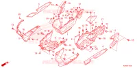 GONNA LATERALE/COPERTURA CENTRO per Honda ADV 150 ABS 2022