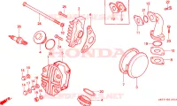 COPERTURA TESTA CILINDRO per Honda C 70 Z 1993