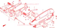 FORCA POSTERIORE/CASSA CATENA per Honda C 70 Z 1993