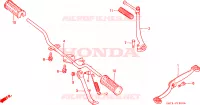GRADINO/BRACCIO A TIRO/ PEDALE CAMBIO per Honda C 70 Z 1993