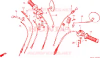 INTERRUTTORE MANIGLIA/LEVA/ CAVO per Honda C 70 Z 1993
