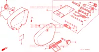 UTENSILI/SCATOLA BATTERIA per Honda C 70 Z 1993