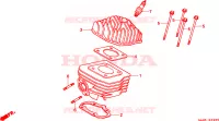 CILINDRO/TESTATA per Honda 50 DIO 1999