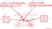 MARCHIO per Honda DAX 70 1994