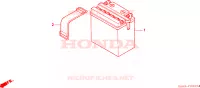 BATTERIA per Honda NSR 75 1992