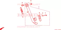 PIEDE D'APPOGGIO per Honda NSR 75 1992