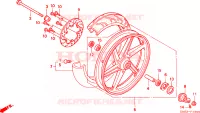 RUOTA ANTERIORE per Honda NSR 75 1992