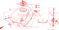 SERBATOIO COMBUSTIBILE per Honda NSR 75 1992