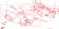 CONDOTTO MANIGLIA/COPERTURA MANIGLIA per Honda BALI 50 1995